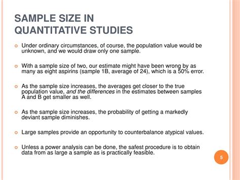 sampling size for quantitative research|how to identify sample size.